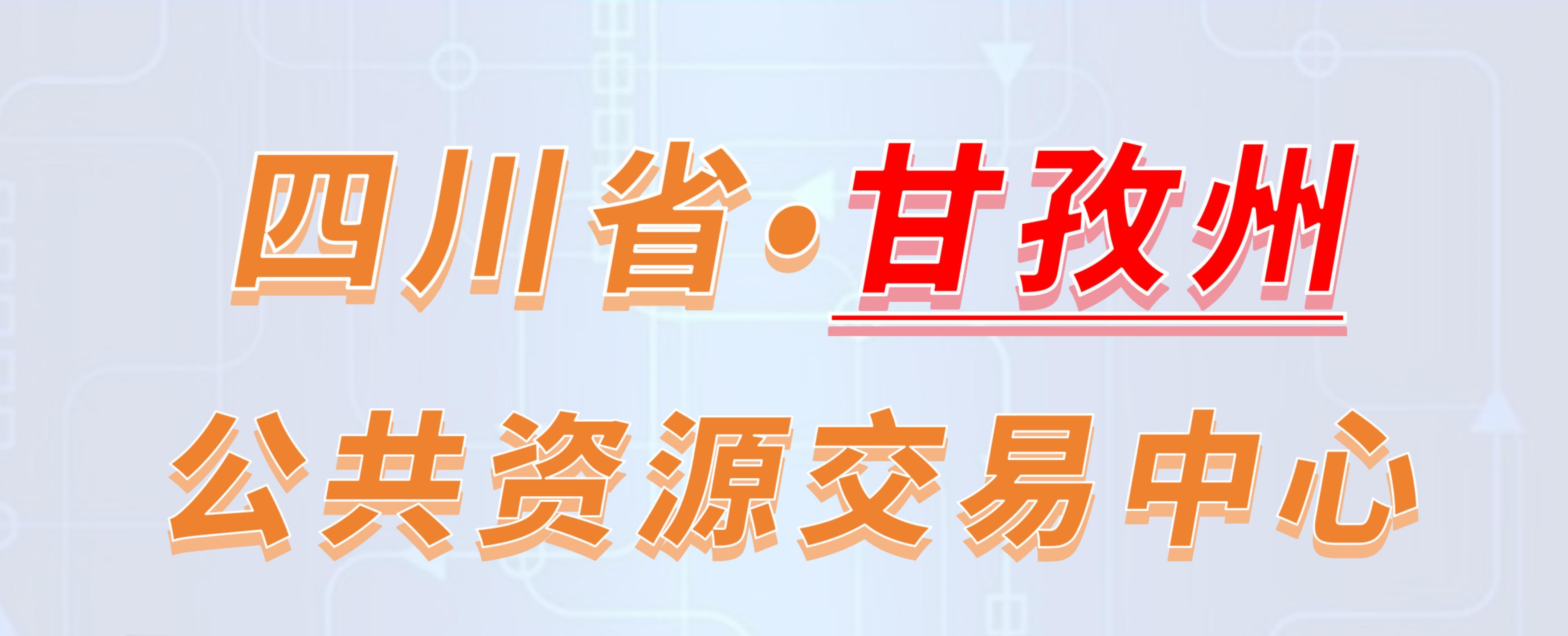 四川省甘孜州公共资源交易中心电子投标流程