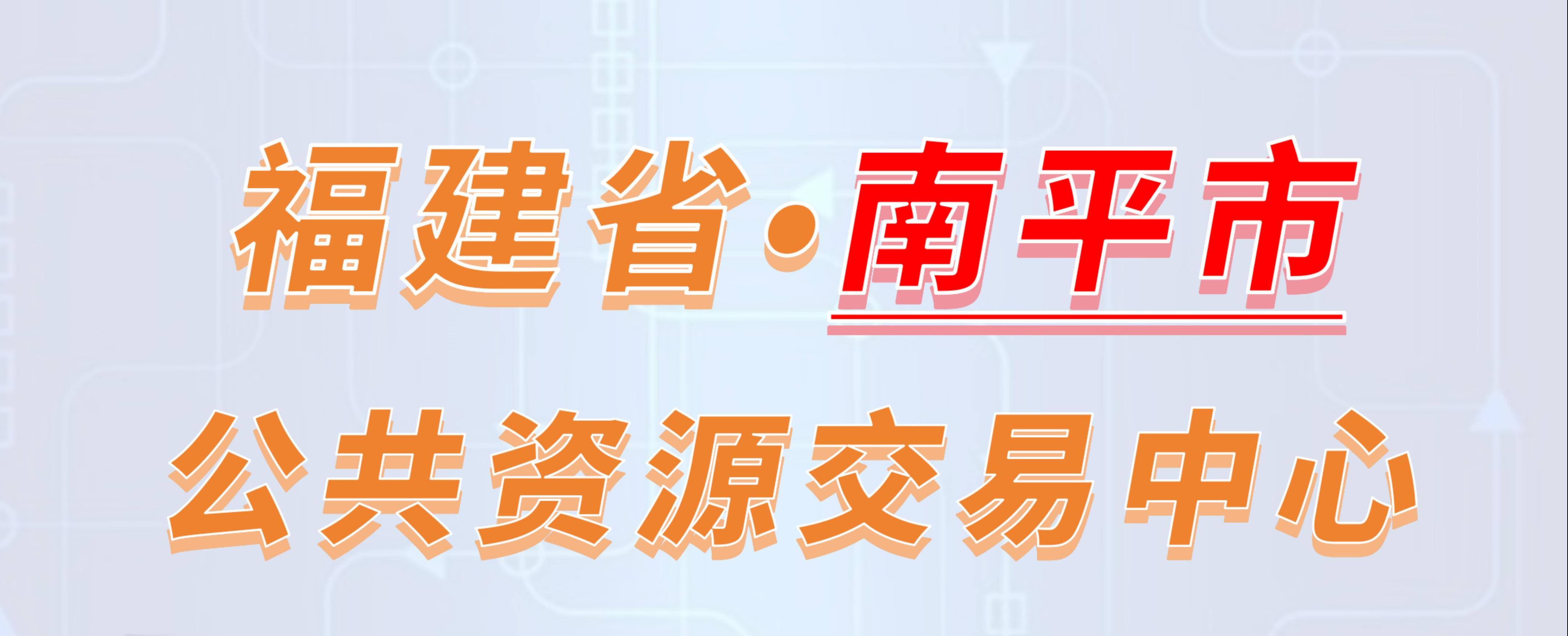 福建省南平市公共资源交易中心电子投标流程