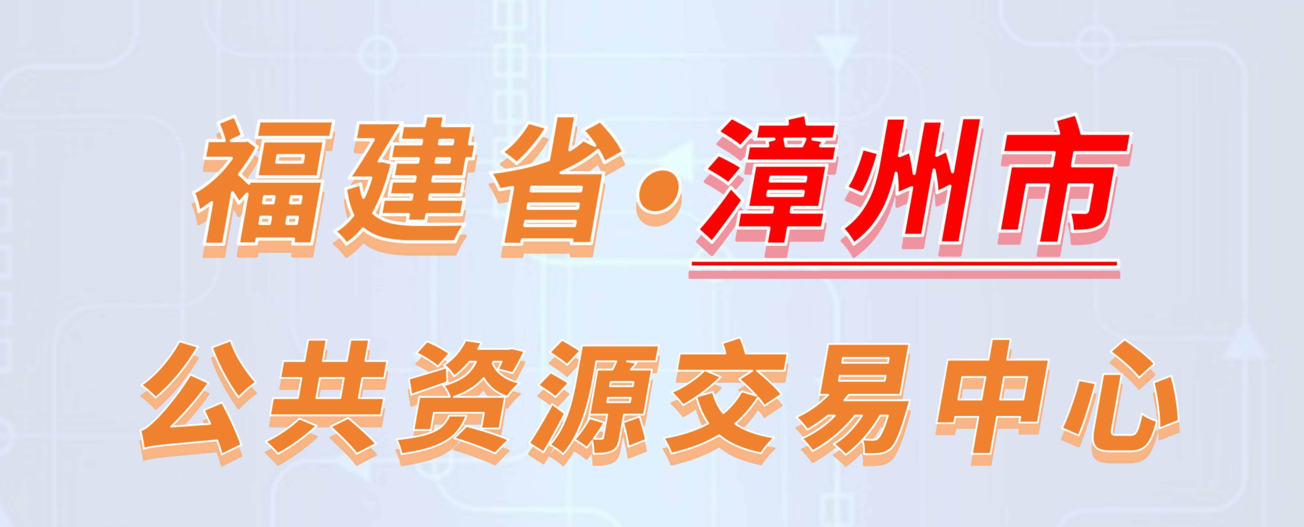 福建省漳州市公共资源交易中心电子投标流程