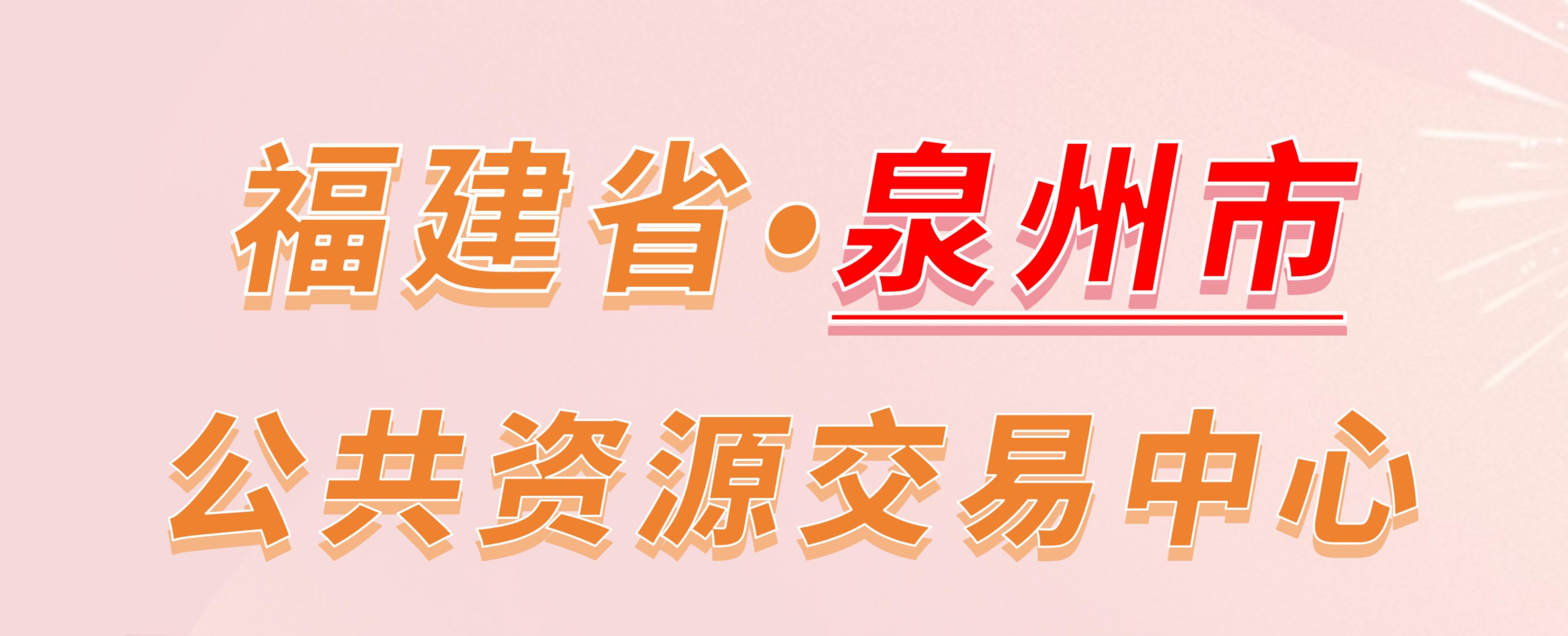 福建省泉州市公共资源交易中心电子投标流程