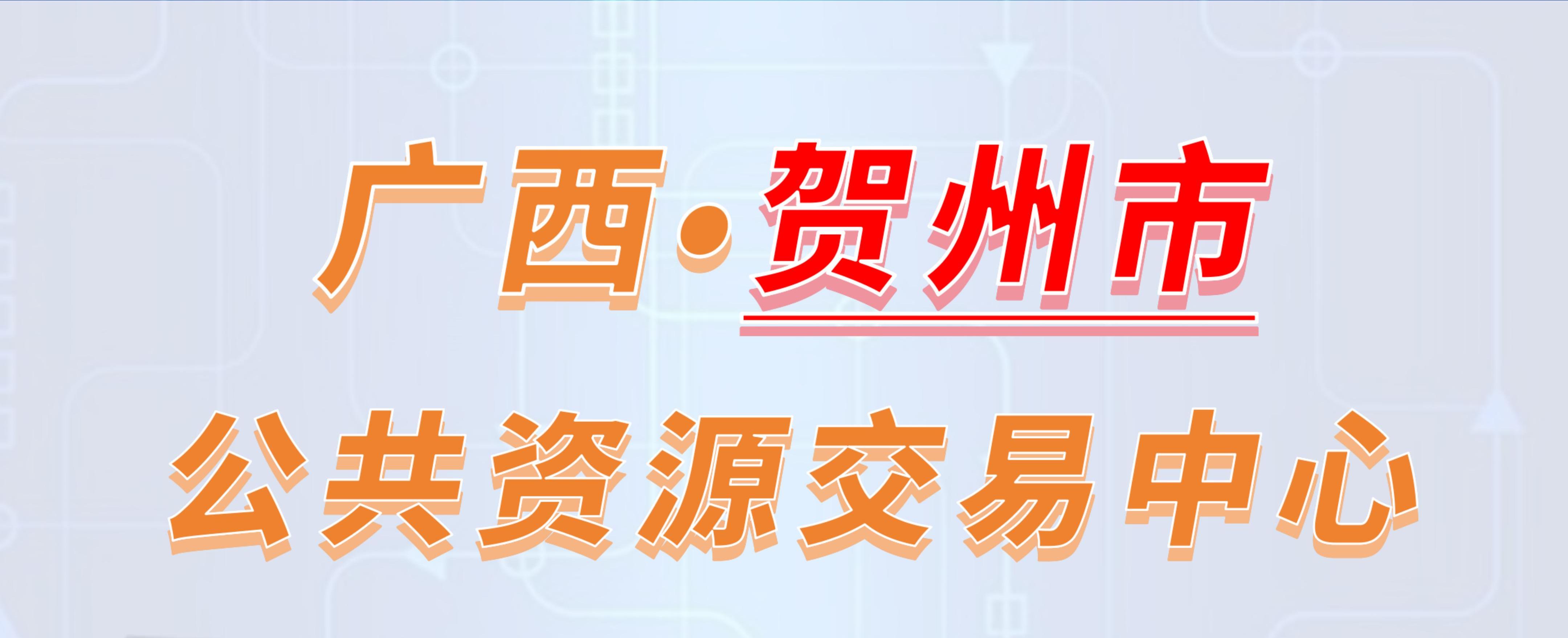 广西贺州市公共资源交易中心电子投标流程