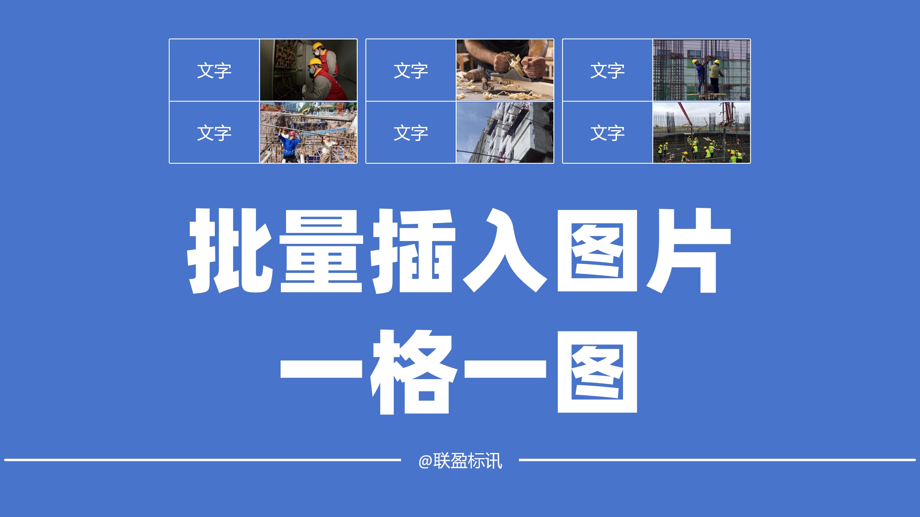 如何批量在表格中插入图片（一格一图）零基础标书制作教学系列！