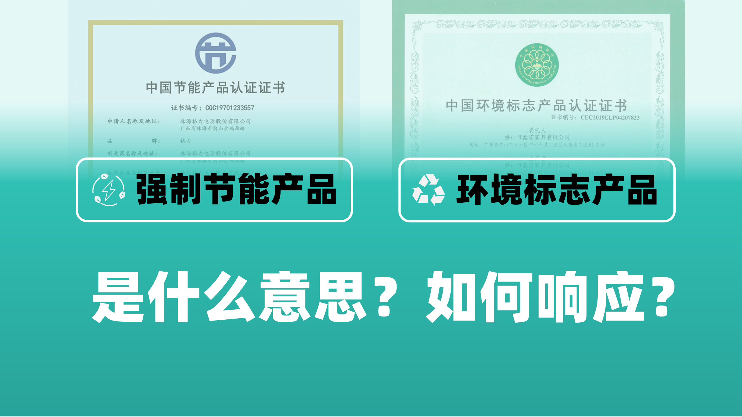 招标文件中的强制节能产品、环境标志产品是什么意思？如何响应？