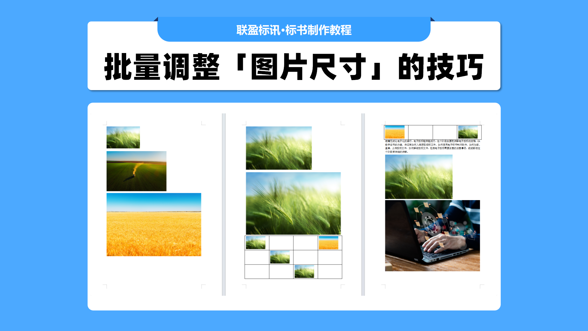 标书批量处理图片尺寸的两种方法,一键批量调整图片大小!